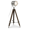Buy Vintage tripod projector floor lamp steel and wood Brown 45549 in the Europe