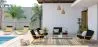Square coffee table - Glass - 120 cm - Kart image 7