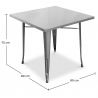 Buy Stylix table - 80cm - Metal Steel 58359 home delivery