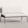 Outdoor Sofa 135cm - Aluminum and Synthetic Rattan - Brawma image 7