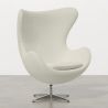 Armchair with armrests -Upholstered in Boucle Fabric - Brave image 7