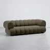 Velvet Upholstered Sofa - Modern Style - 2/3 Seater - Curved Teddy image 7