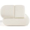 Bouclé Fabric Upholstered Armchair - Modern Style - Curved Teddy image 7