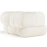 Bouclé Fabric Upholstered Armchair - Modern Style - Curved Teddy image 7