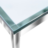 Buy Square coffee table - Glass - Konel Steel 16313 - prices