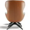 Contemporary Upholstered Design Armchair with Footrest - Derta image 7