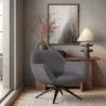 Upholstered Curved Design Contemporary Style Armchair - Mirrel image 7