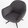 Upholstered Curved Design Contemporary Style Armchair - Mirrel image 7