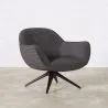Upholstered Curved Design Contemporary Style Armchair - Mirrel image 7