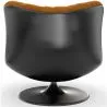 Upholstered Curved Design Contemporary Style Armchair - Tulipe image 7