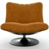 Upholstered Curved Design Contemporary Style Armchair - Tulipe image 7