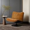 Upholstered Curved Design Contemporary Style Armchair - Tulipe image 7