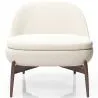 Curved Scandinavian Design Upholstered Armchair - Larseen image 7