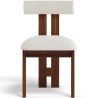 Set Dining Table Round with 6 Wooden Chairs - Minimalist Design - Ivette image 7