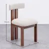 Set Dining Table Round with 6 Wooden Chairs - Minimalist Design - Ivette image 7