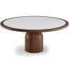 Set Dining Table Round with 6 Wooden Chairs - Minimalist Design - Ivette image 7