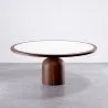 Set Dining Table Round with 6 Wooden Chairs - Minimalist Design - Ivette image 7