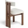 Set Dining Table Round with 6 Wooden Chairs - Minimalist Design - Ivette image 7