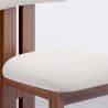 Set Dining Table Round with 6 Wooden Chairs - Minimalist Design - Ivette image 7
