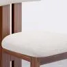 Set Dining Table Round with 6 Wooden Chairs - Minimalist Design - Ivette image 7