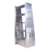 Buy Metal Shelf with Drawer - Aviator Style - 4 Shelves - Zlan Metallic light grey 48356 in the Europe