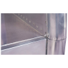Buy Metal Shelf with Drawer - Aviator Style - 4 Shelves - Zlan Metallic light grey 48356 - prices