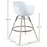 Bar Stool - Scandinavian Design - Wooden Legs - Nordika image 7