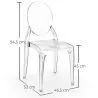 Pack of 2 Dining Chairs Transparent - Estilo Victoria  image 7