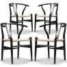 Pack of 4 Dining Chairs Wooden - Scandinavian Style - Wish image 7