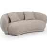 Curved Contemporary Style Design Sofa Upholstered in Chenille - Curvy image 7