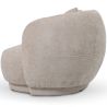 Curved Contemporary Style Design Sofa Upholstered in Chenille - Curvy image 7