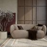 Curved Contemporary Style Design Sofa Upholstered in Chenille - Curvy image 7
