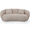 Curved Contemporary Style Design Sofa Upholstered in Chenille - Curvy image 7