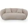 Curved Contemporary Style Design Sofa Upholstered in Chenille - Curvy image 7