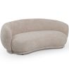 Curved Contemporary Style Design Sofa Upholstered in Chenille - Curvy image 7