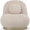 Curved Contemporary Style Design Armchair Upholstered in Chenille - Larry image 7