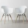 Dining Chair - Scandinavian Design - Wooden Legs - Pack of 2 - Nordika image 7