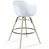 Bar Stool - Scandinavian Design - Wooden Legs - Pack of 2 - Nordika image 7