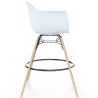 Bar Stool - Scandinavian Design - Wooden Legs - Pack of 2 - Nordika image 7
