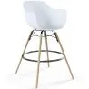 Bar Stool - Scandinavian Design - Wooden Legs - Pack of 4 - Nordika image 7