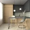 Bar Stool - Scandinavian Design - Wooden Legs - Pack of 2 - Skögur image 7