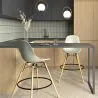 Bar Stool - Scandinavian Design - Wooden Legs - Pack of 4 - Skögur image 7