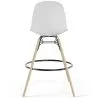 Bar Stool - Scandinavian Design - Wooden Legs - Pack of 4 - Skögur image 7