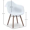 Dining Chairs - Scandinavian Design - Dark Wood Legs - Nordika image 7