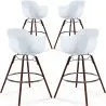 Bar Stools - Scandinavian Design - Dark Wood Legs - Pack of 4 - Nordika image 7