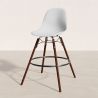 Bar Stools - Scandinavian Design - Dark Wood Legs - Pack of 2 - Skögur image 7