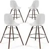 Dining Stools - Scandinavian Design - Dark Wood Legs - Pack of 4 - Skögur image 7
