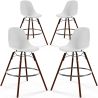 Dining Stools - Scandinavian Design - Dark Wood Legs - Pack of 4 - Skögur image 7