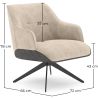 Mid-Century Style Modern Upholstered Armchair - Clark image 7