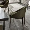 Upholstered Dining Chair with Wooden Legs - Modern Design for Luxury Restaurants and Hotels image 7